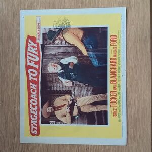 VTG "Stagecoach to Fury" Movie Lobby Card